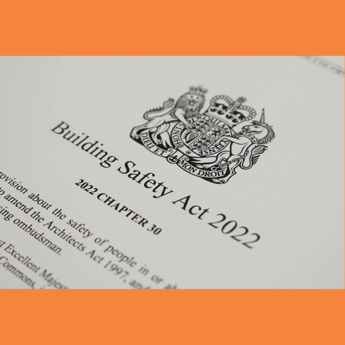 The Building Safety Act 